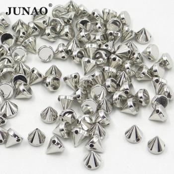500pcs 8mm Silver Color Plastic Rivets