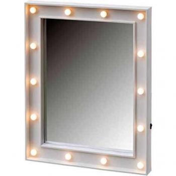 LolaHome Reflejo Blanco LED Retro