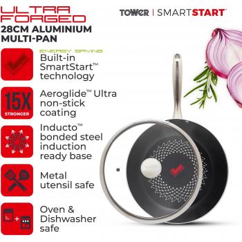 Tower Smart Start Non-Stick 28cm Multi-Pan