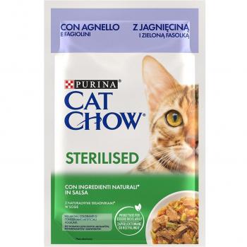 Purina Cat Chow Esterilizado Cordero en Salsa 85 g