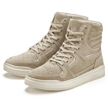 Sneaker ELBSAND Gr. 40, beige, Damen, Obermaterial: 90% Rindsleder, 10% Schafsleder