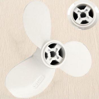 White Aluminum Alloy Outboard Propeller