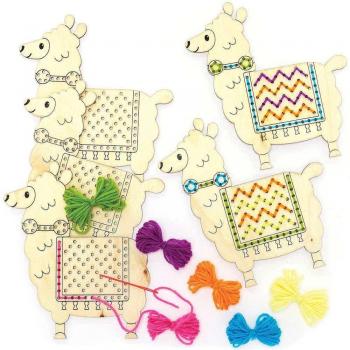 Llamas Wooden String Art Threading Kits (Pack of 4)