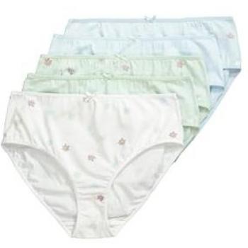 Ulla Popken Midislips 5er-Pack mit Blumenmuster
