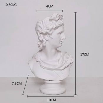 Portrait Head Resin Decorative Vase
