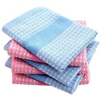 BlueSky Crimson Comfort: 6‑Pack Bulk Cotton Tea Towels, 45x70 cm