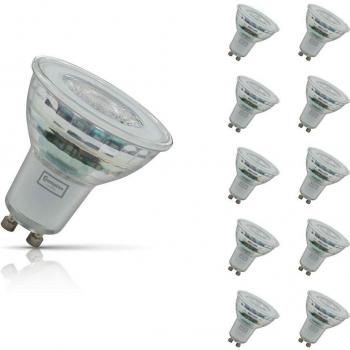 Crompton Lamps LED GU10 Bulbs 4W Dimmable (10 Pack) Cool White (50W Eqv)