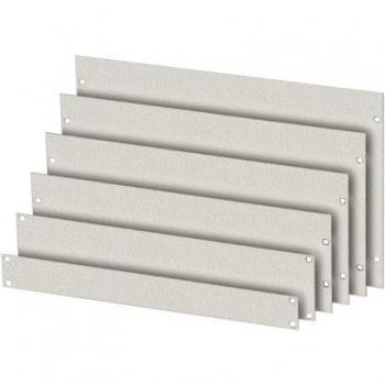 Accessorio piastra piatta 3U in argento – Schweitzer SWST ZAB 1031 per armadi rack