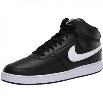 Nike Court Vision Mid, Baskets de Basketball Homme, Multicolore (Noir/Blanc 001), 47 EU