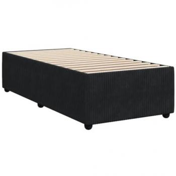 Black Velvet Bed Frame 80x200 cm without Mattress Vidaxl
