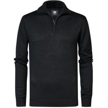 Sweat tricot noir col montant Petrol Industries