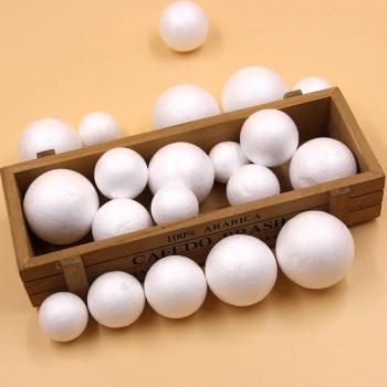 10PCS 30-50MM White Craft Foam Balls for Kids Activities