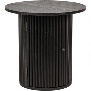 Table de bout de canapé en bois noir