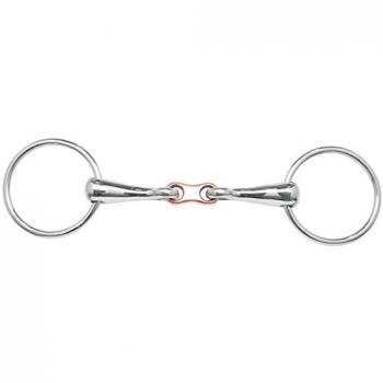 BUSSE Wassertrense Edelstahl, doppelt gebrochen mit Kupferstück 14,5 cm