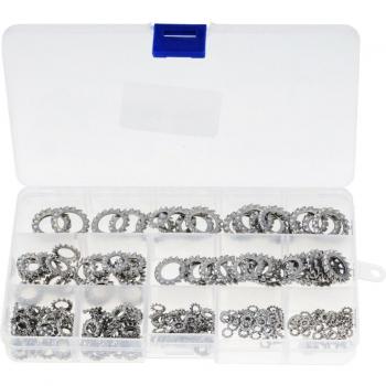 300pcs 304 Stainless Steel External Serrated Washers