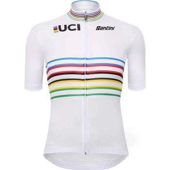 Maillot Blanco Multicolor UCI Campeón del Mundo Master
