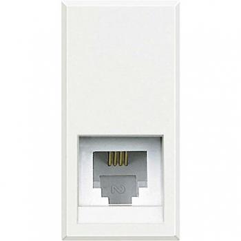 Bticino Axolute connettore RJ11 presa telefonica bianca BTICINO HD4258C11N