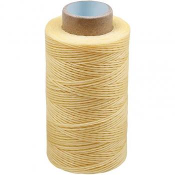 LMDZ 150D Leather Craft Waxed Thread, 250m, Yellow, 1mm