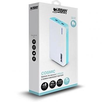 BBA08UF Cosmic 8000 mAh PowerBank – Sleek White Design