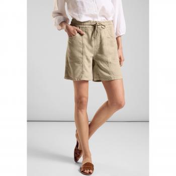 STREET ONE Bermudas mit Taschen – 29 cm Beinschaft, beige – für Damen