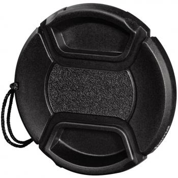 Hama 55‑mm Objektivschutz – Schwarz, Smart Snap Kordel