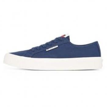 Tommy Jeans Blue Canvas Sneaker, Lace Style, 41