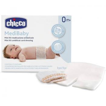 Chicco kit medicazione ombelicale benda a rete elastica calibro 6
