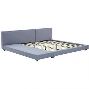 Home Deluxe Matrimonio Galaxis: Letto 180x200 grigio con Mensola integrata