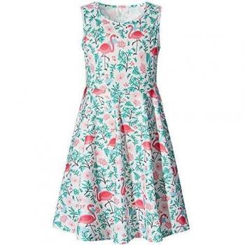 Ärmelloses Flamingo Kleid für Partys