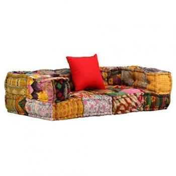 VidaXL 2-Sitzer Patchwork Pouf