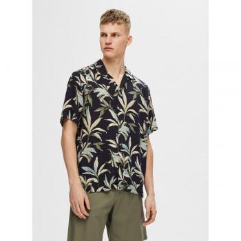 SELECTED HOMME NOA Freizeithemd, Regular Fit, Dunkelblau, Größe XL