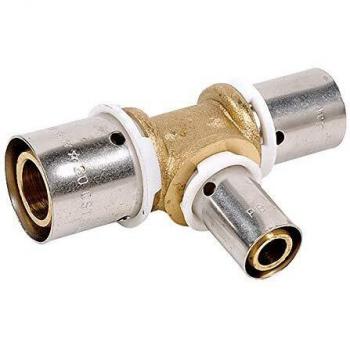 T‑réduction PER, joint à sertir Ø 16→12→12 mm, PB tub