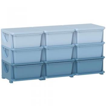 Kids' Blue Tiered Dresser Tower – 9 Drawers