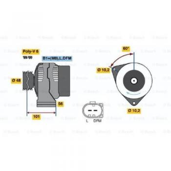 Alternador BOSCH 0 986 042 540