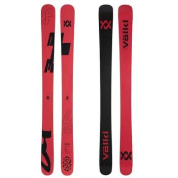 Revolt 100 Junior Twin Tip Skis (Red) with Black Accents
