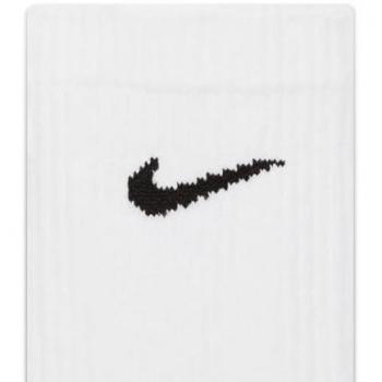Nike Everyday Plus Cushioned Crew Socks 3 Pack White Size 38-42 Medium SX6888-100