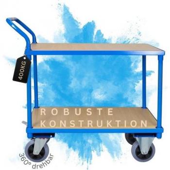 PROREGAL® Profi Tischwagen Blau