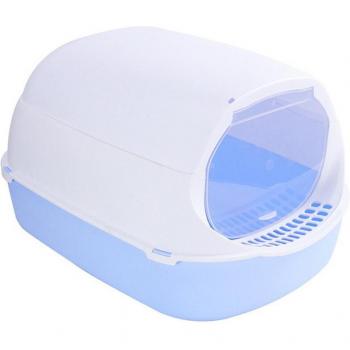 Cat toilet with fully closed design and cleaning supplies
