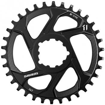 SRAM Direct-Mount Kettenblatt 34T – Aluminium MTB, X‑Sync, Offset 0 mm, Schwarz