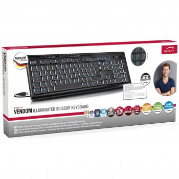 Speedlink VENDOM Slim Design Tastatur mit Ziffernblock