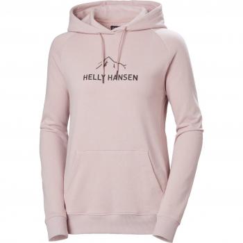 Felpa Helly Hansen F2F 2.0 con Cappuccio in Cotone Organico Rosa Cloud M