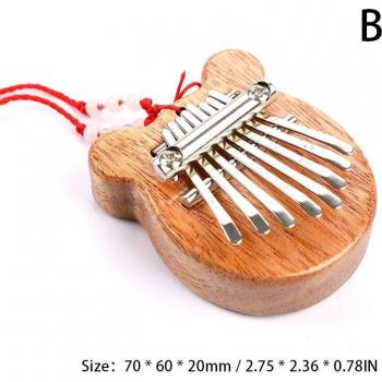 Mahagoni Mini Kalimba 8-Tasten Musikinstrument