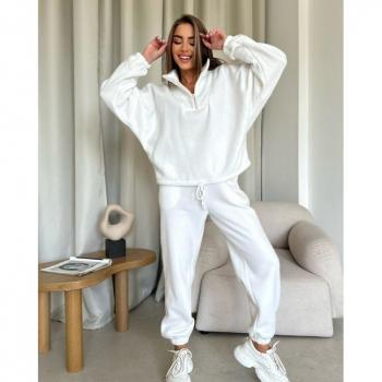 Vestimenta de Fleece Larga ISSA Plus XL Blanco