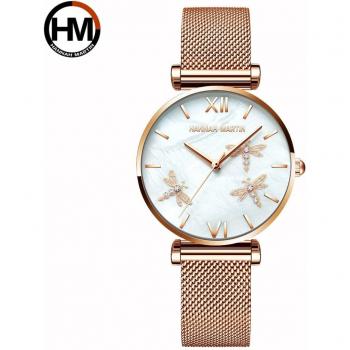Reloj Resistente al Agua Libélula para Mujer
