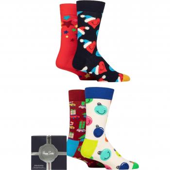 Happy Socks 4er-Set Festtagsfreude Socken Gr 36/40