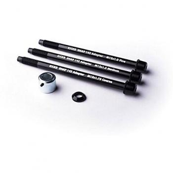 Black KICKR SNAP 142x12mm Adapter from Wahoo Fitness