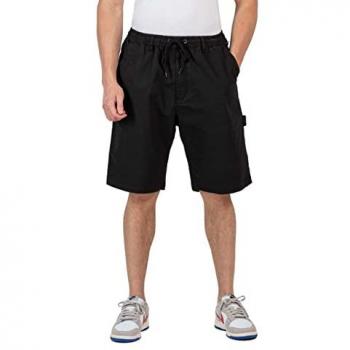 REELL Hustler Black Canvas Shorts