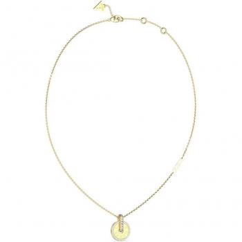 Pendentif Rond Acier Inox Doré Love Guess
