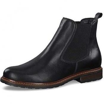Tamaris Damen Chelsea‑Boots in Schwarz, 41 (EU) – Polster‑Rückenteil