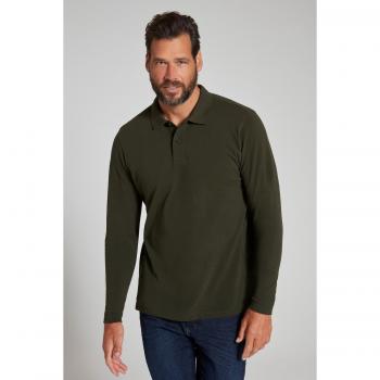 Maglia Polo Verde Uomo Maniche Lunghe Cotone Taglia L JP1880